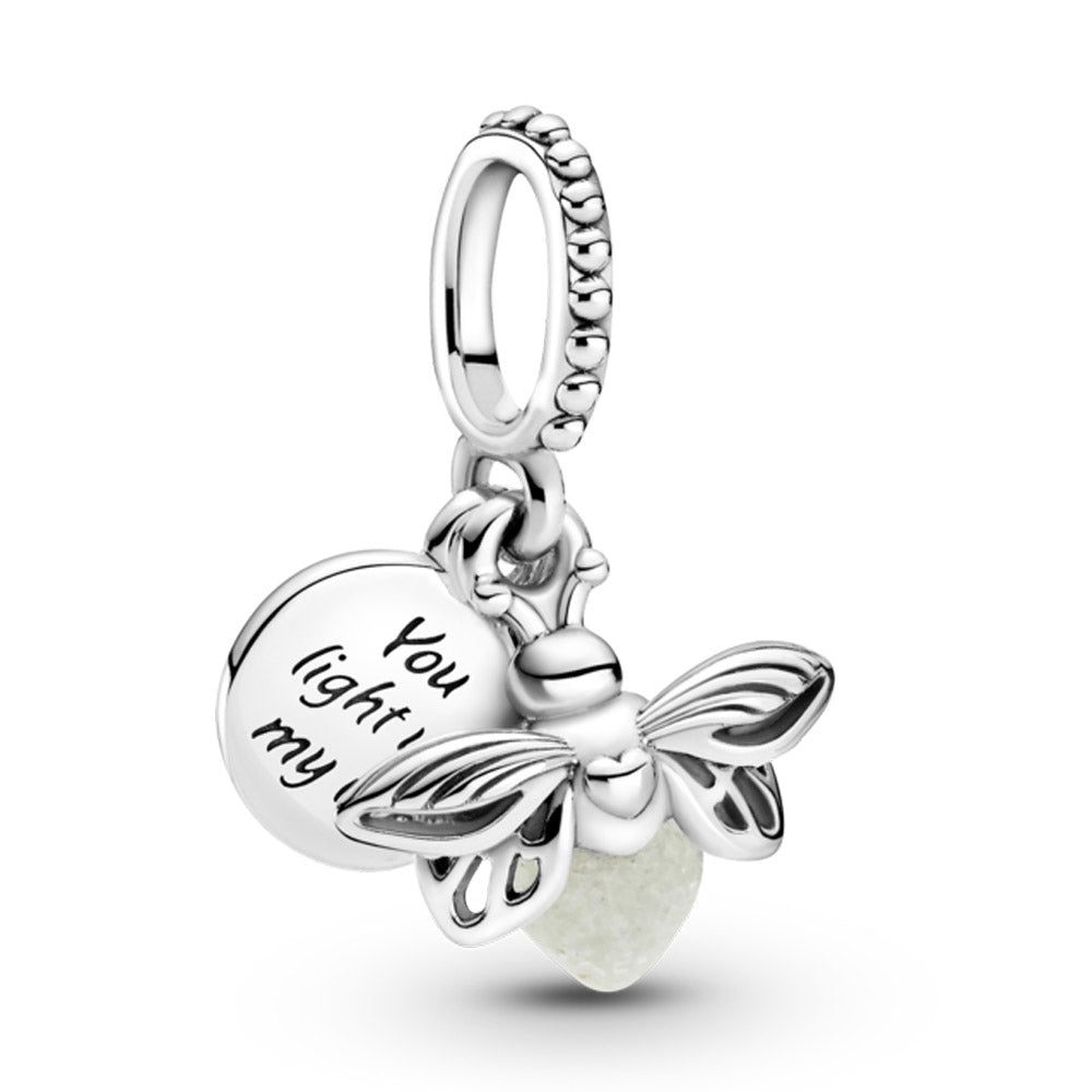 Pandora Glow-in-the-dark Firefly (Lightning Bug) Dangle Charm – Elegant Gift Jewelry Set