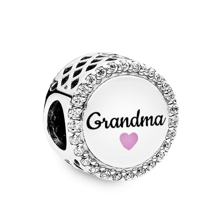 Pandora Grandma Button Charm – Elegant Gift Jewelry Set