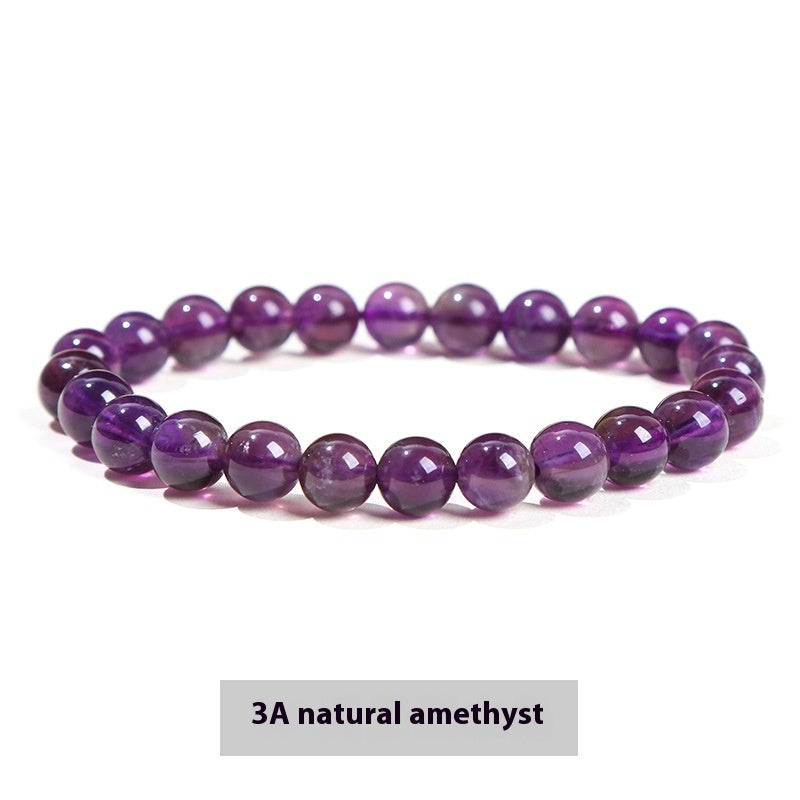 Natural Crystal Simple Single Circle Citrine Bracelet