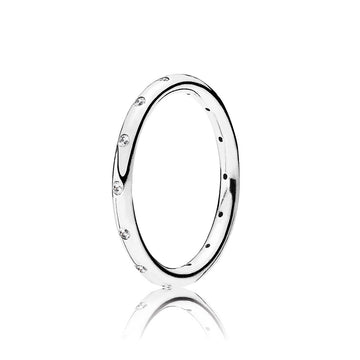 Pandora Simple Sparkling Band Ring – Elegant Gift Jewelry Set