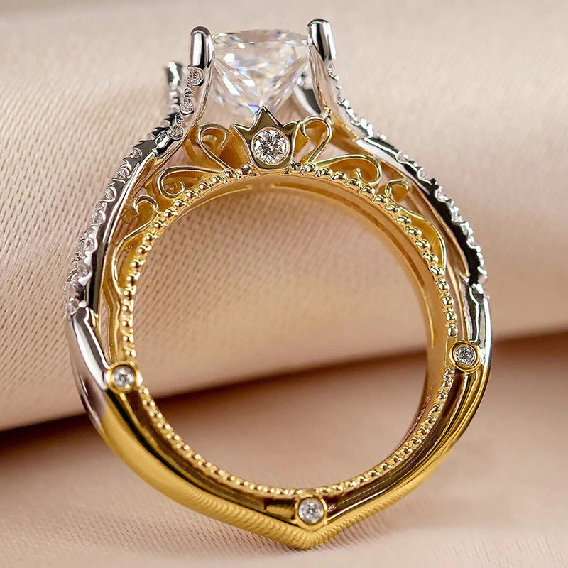 Two-color Ring Female Court Style Fashion