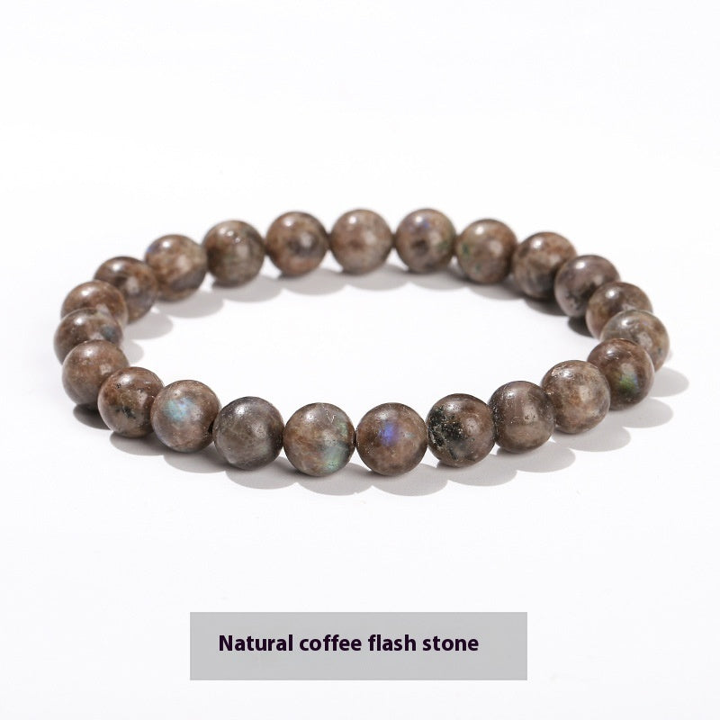 Natural Crystal Simple Single Circle Citrine Bracelet