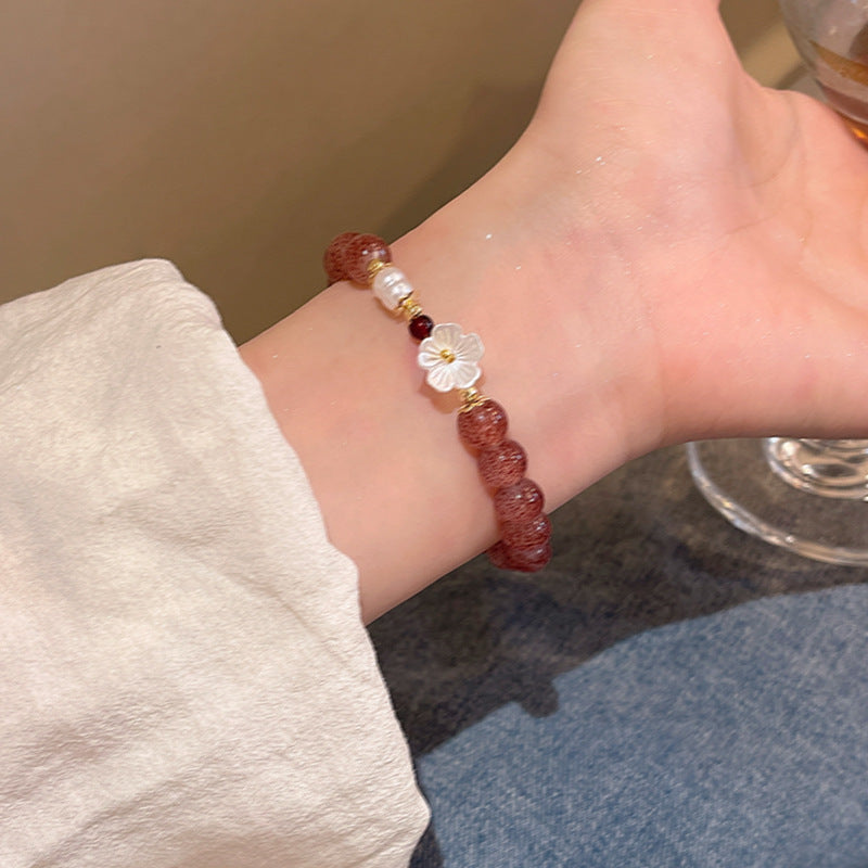 Versatile Beaded Women's Pearl Bracelet Ornament