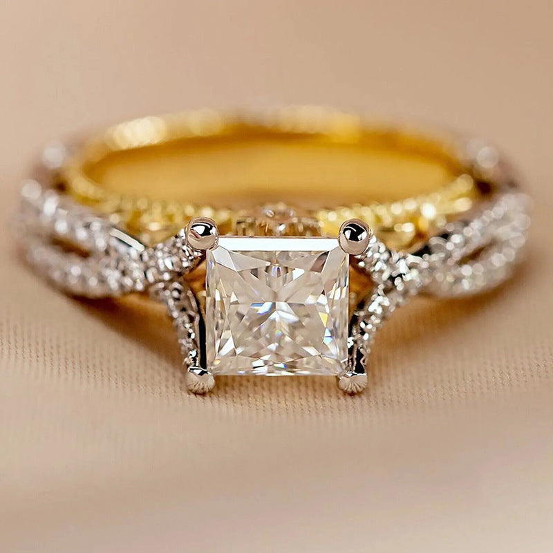 Two-color Ring Female Court Style Fashion