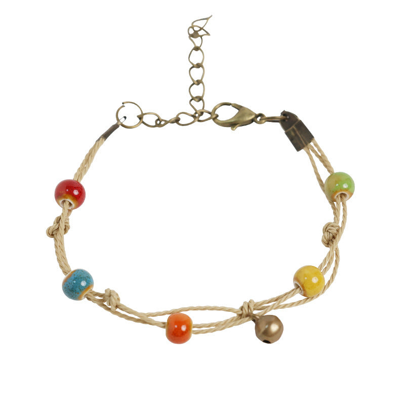 Simple All-match Ceramic Woven Bracelet