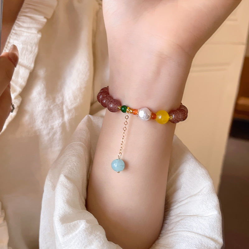 Versatile Beaded Women's Pearl Bracelet Ornament