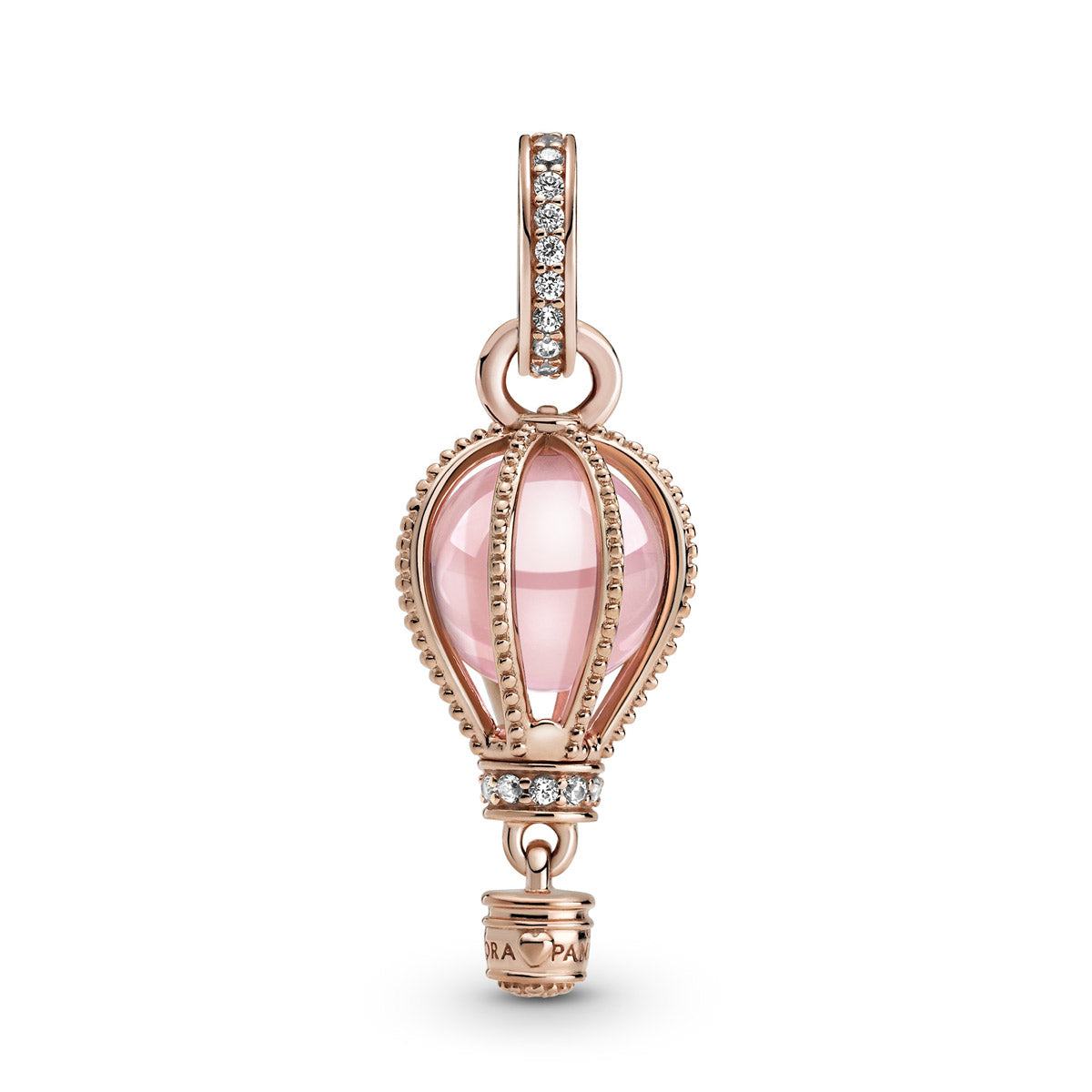 Pandora Sparkling Pink Hot Air Balloon Dangle Charm – Elegant Gift Jewelry Set