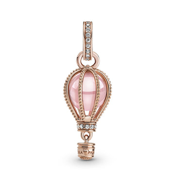 Pandora Sparkling Pink Hot Air Balloon Dangle Charm – Elegant Gift Jewelry Set