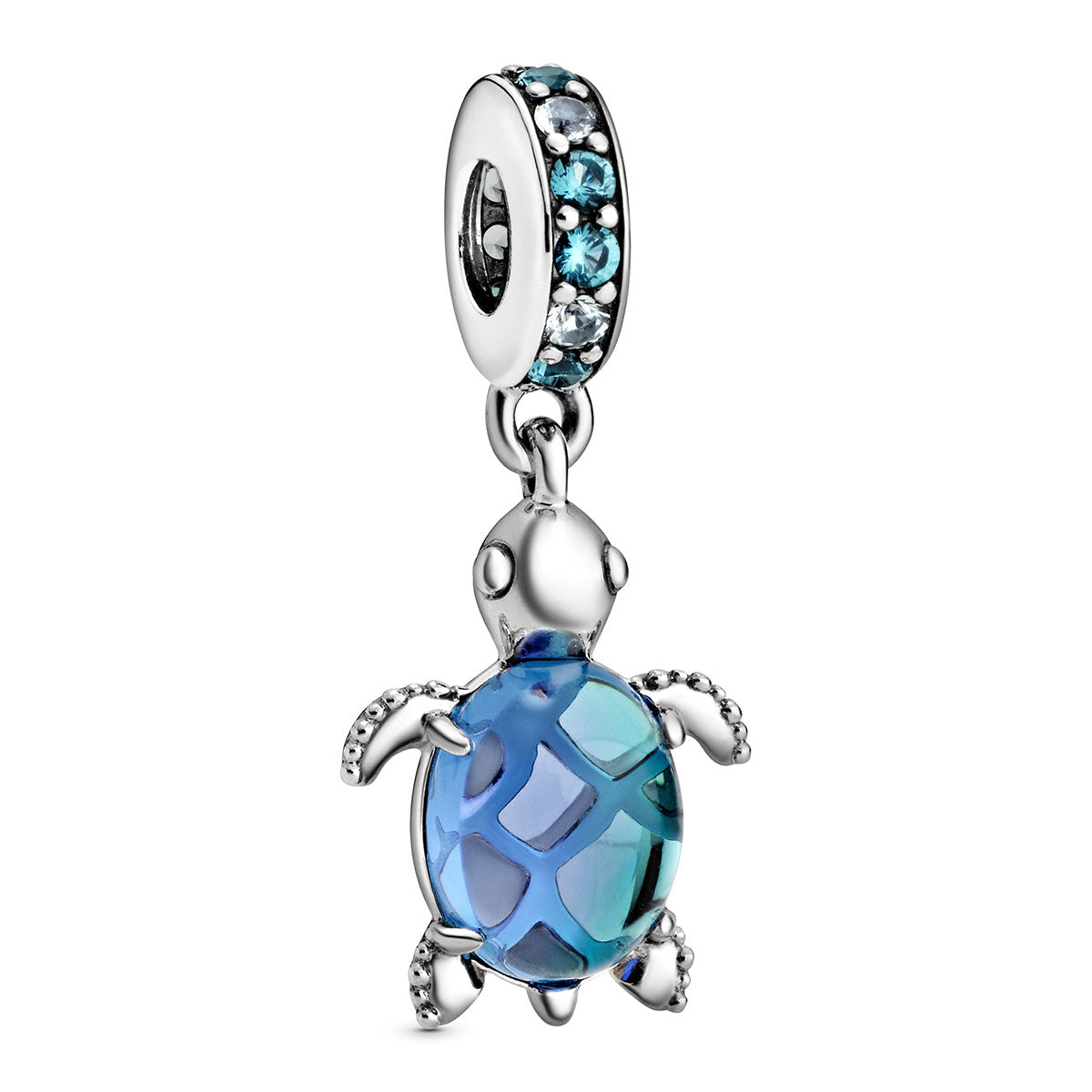 Pandora Moments Murano Glass Sea Turtle Dangle Charm – Elegant Gift Jewelry Set