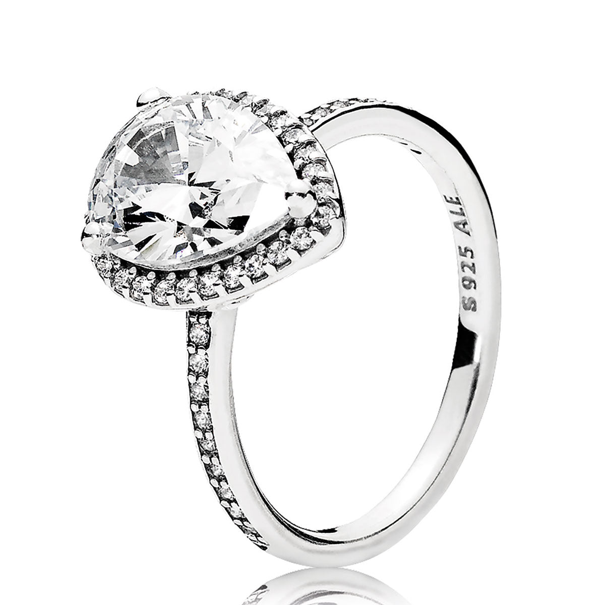 Pandora Sparkling Teardrop Ring – Elegant Gift Jewelry Set
