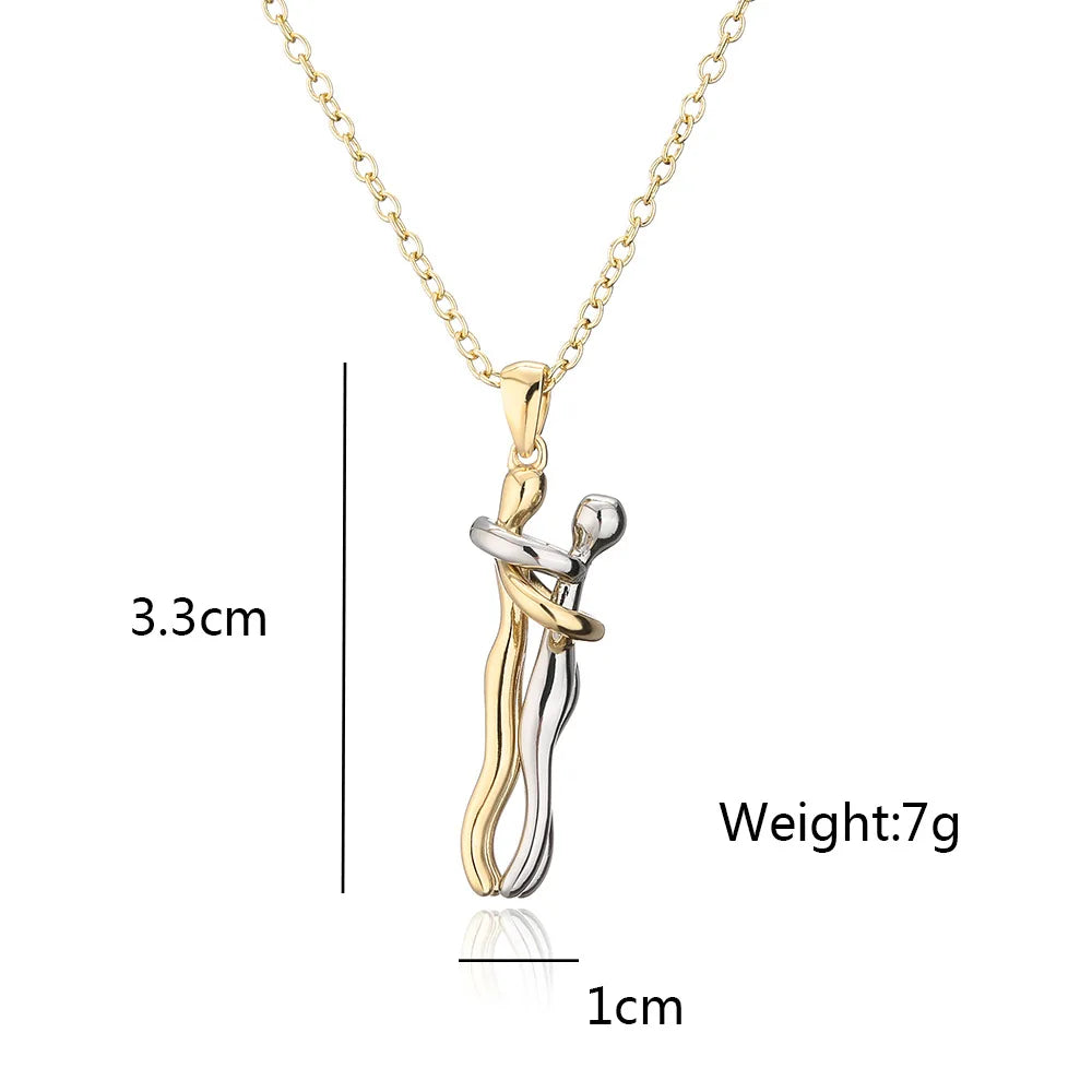 Unique Geometric Design Pendant Necklaces for Women Girls,Delicate Silver Gold Colour Accessories, Stainless Steel Chain Jewelry