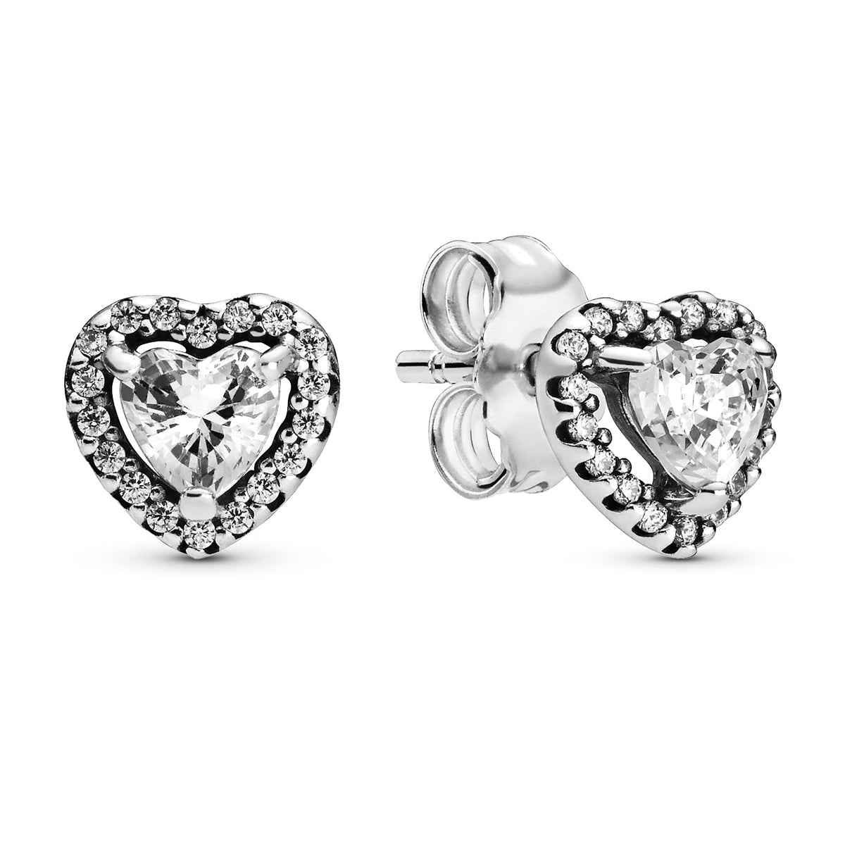 Pandora Sparkling Elevated Heart Stud Earrings – Elegant Gift Jewelry Set