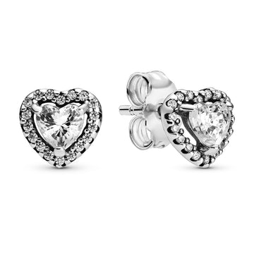 Pandora Sparkling Elevated Heart Stud Earrings – Elegant Gift Jewelry Set