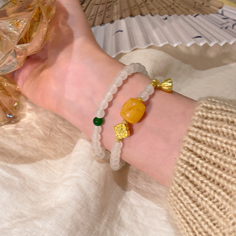 Versatile Beaded Women's Pearl Bracelet Ornament