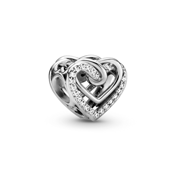 Sparkling Hearts Entwined Charm – Elegant Gift Jewelry Set